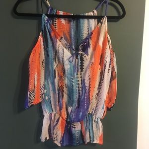Guess Cold Shoulder Unique Top Size XS